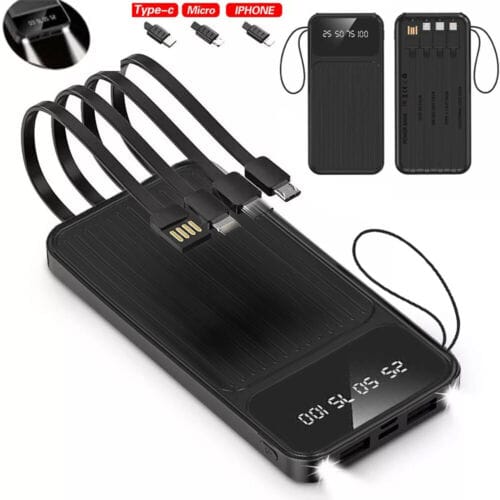 Power Bank 9000000mAh Fast charger Pack 2USB External Battery For Mobi...