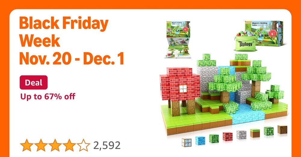 Magnetic Blocks-Build Mine Magnet World Set,