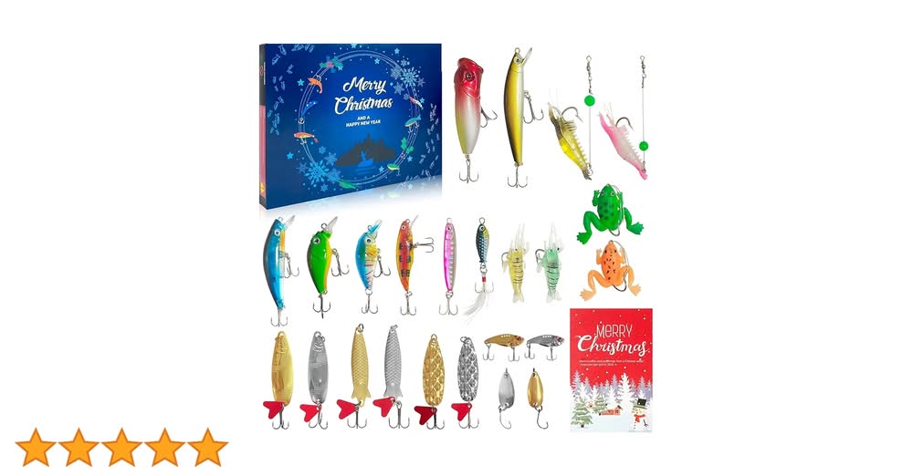 Fishing lure advent calendar