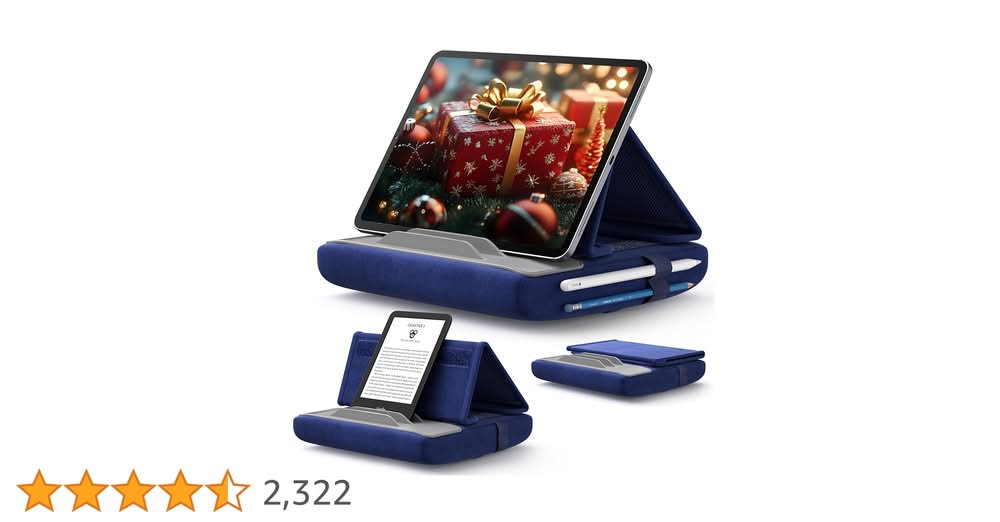 Tablet and Kindle pillow stand.