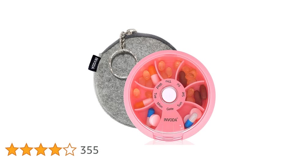 Pill Organiser with bag. Low stock.