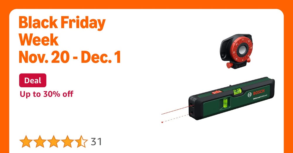 Bosch laser spirit level