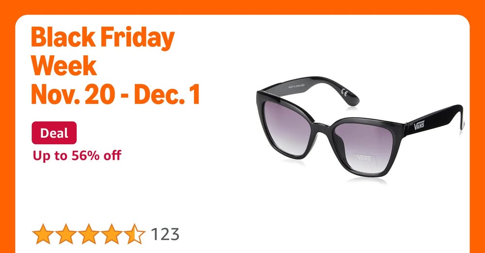 Vans Women’s Hip Kat Retro Sunglasses